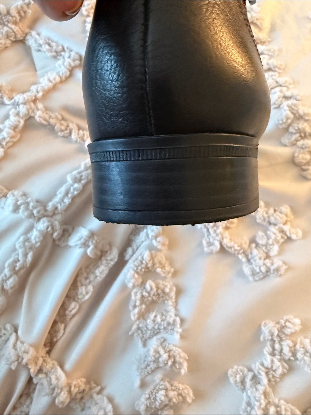 Naturalizer Black Over-the-Knee Leather Boots with Buckle. Worn once - Picture 4 of 7